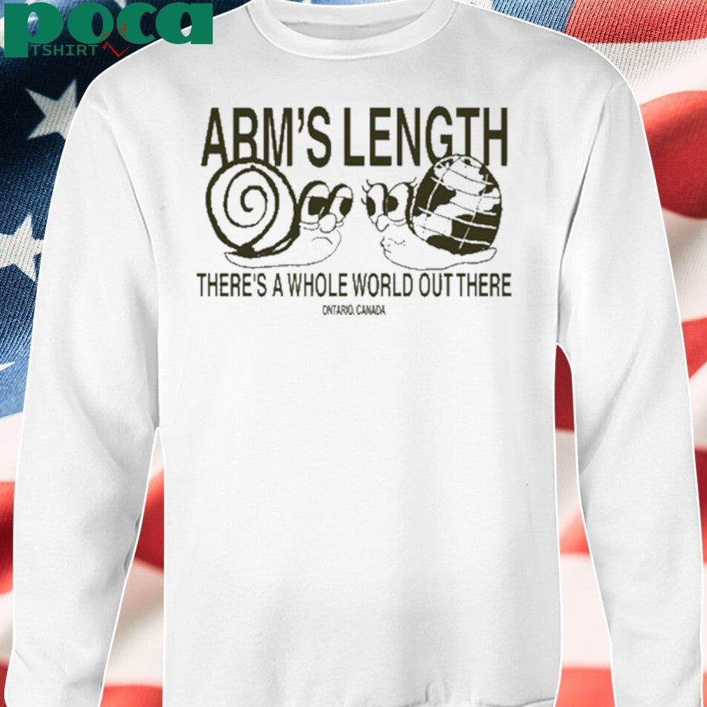 Arm’s Length There’s A Whole World Out There Snail Shirt