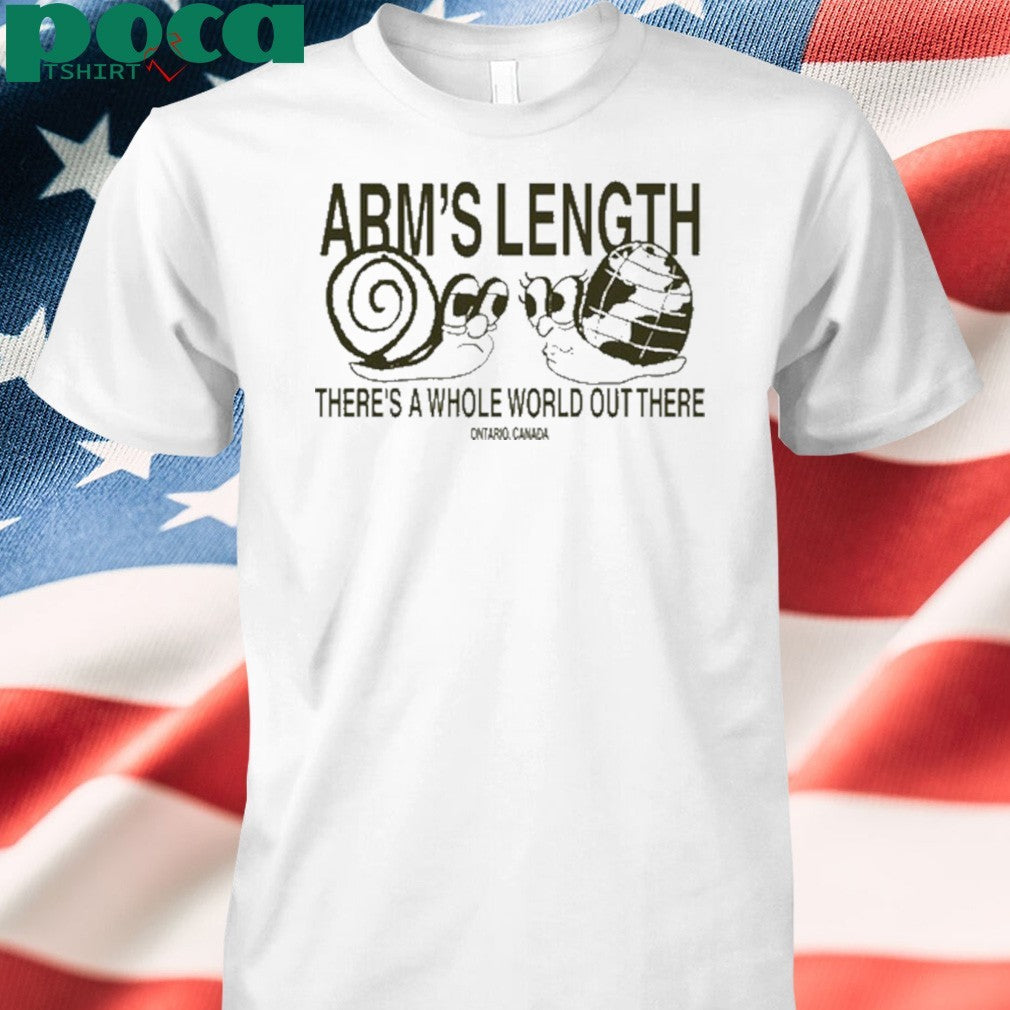 Arm’s Length There’s A Whole World Out There Snail Shirt