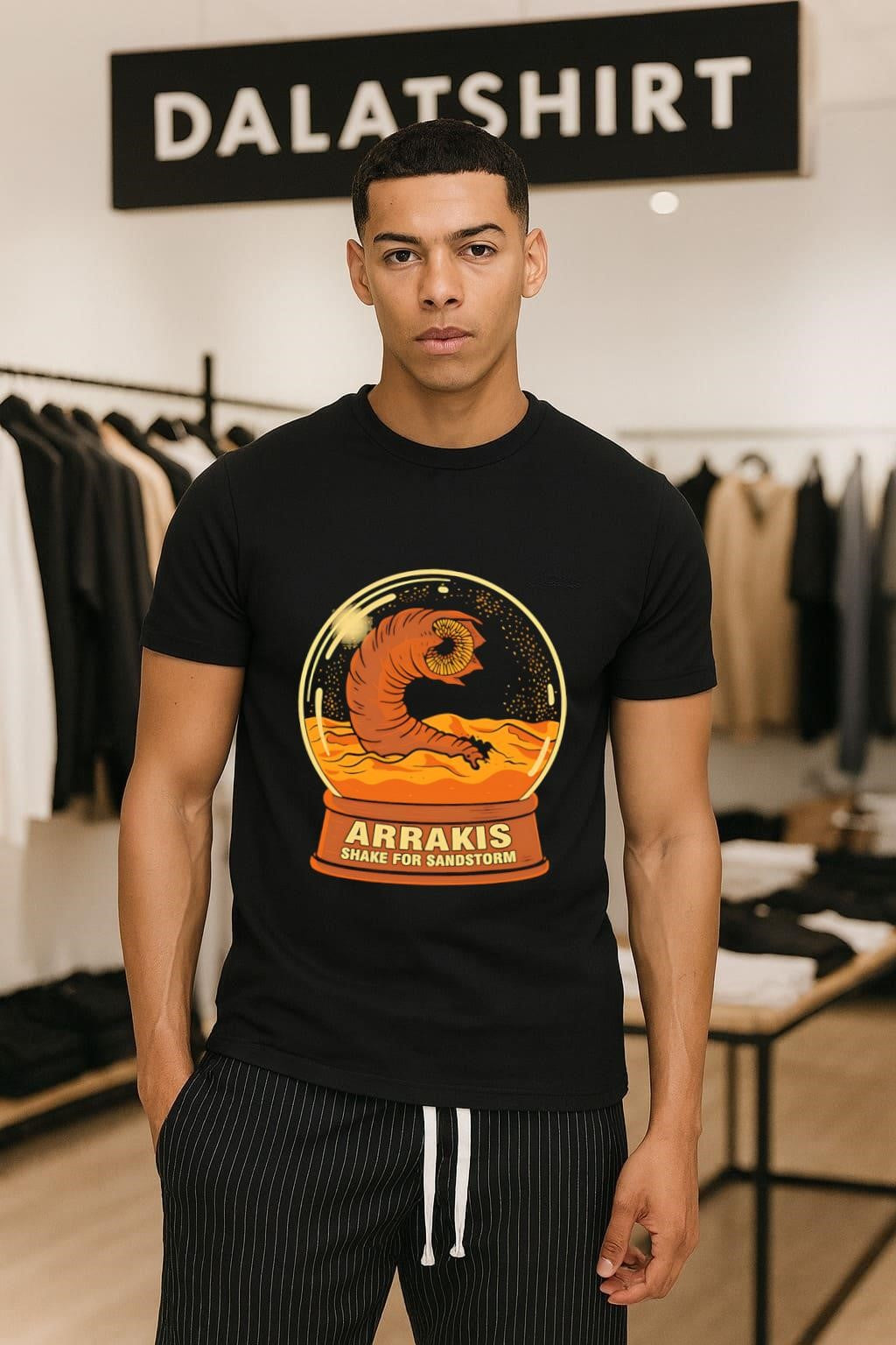 Arrakis Shake For Sandstorm Dune Shai-Hulud Sandworm Desert Snow Globe shirt