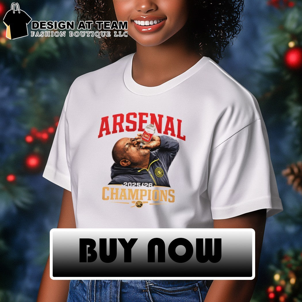 Arsenal Bottle Meme Premier League Champions 2025-26 shirt