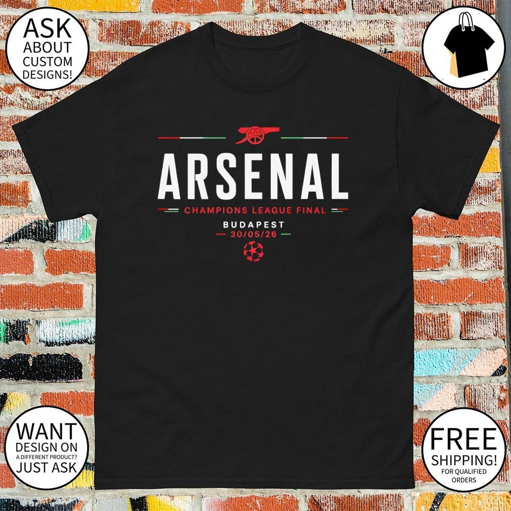 Arsenal FC Budapest UCL Champions League Final 30 5 26 shirt