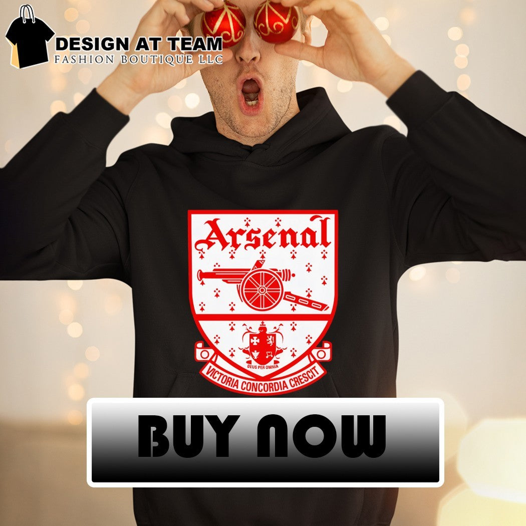 Arsenal FC Deus Per Omnia Victoria Concordia Crescit shirt