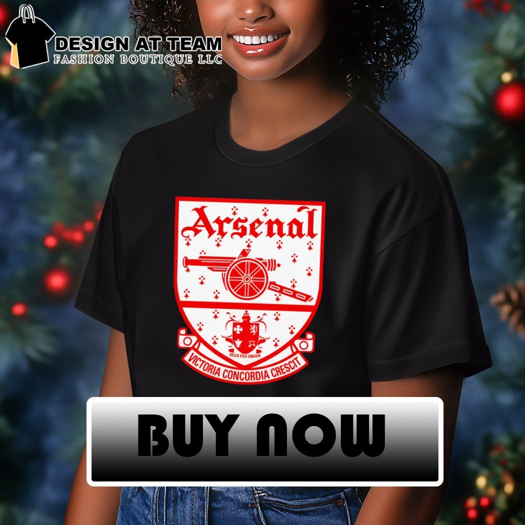 Arsenal FC Deus Per Omnia Victoria Concordia Crescit shirt