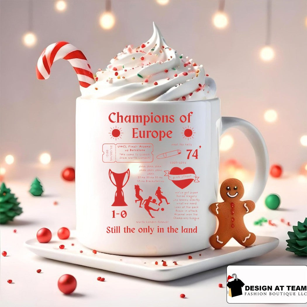 Arsenal FC European Champions champions of Europe still the only in the land shirt