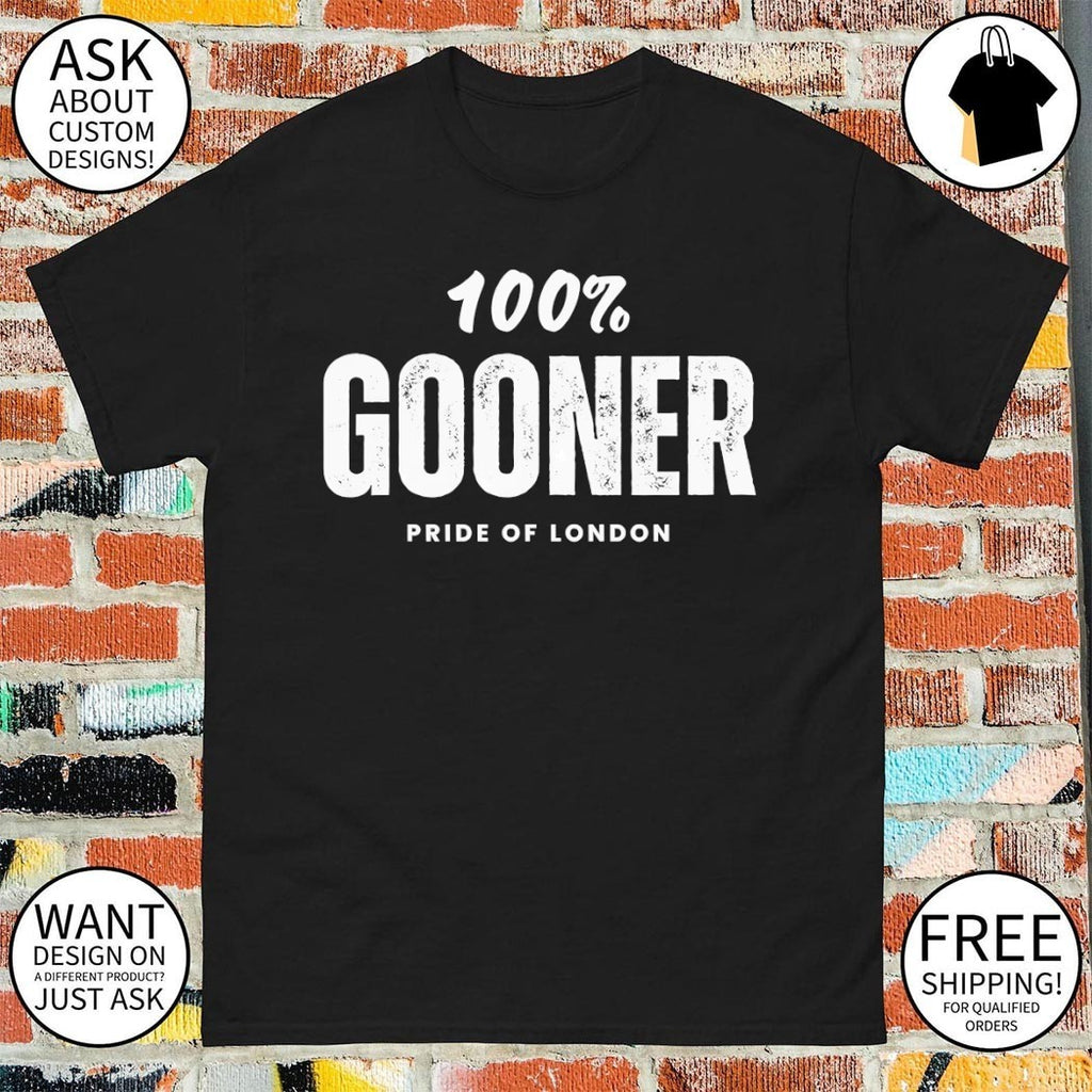 Arsenal FC Gooner 100% AFC Gunners Pride of London shirt