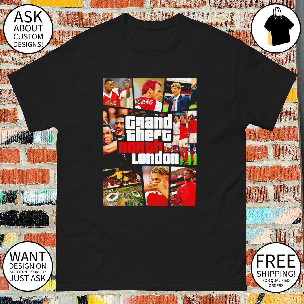 Arsenal FC Grand Theft North London Premier League Champions 2025-26 shirt