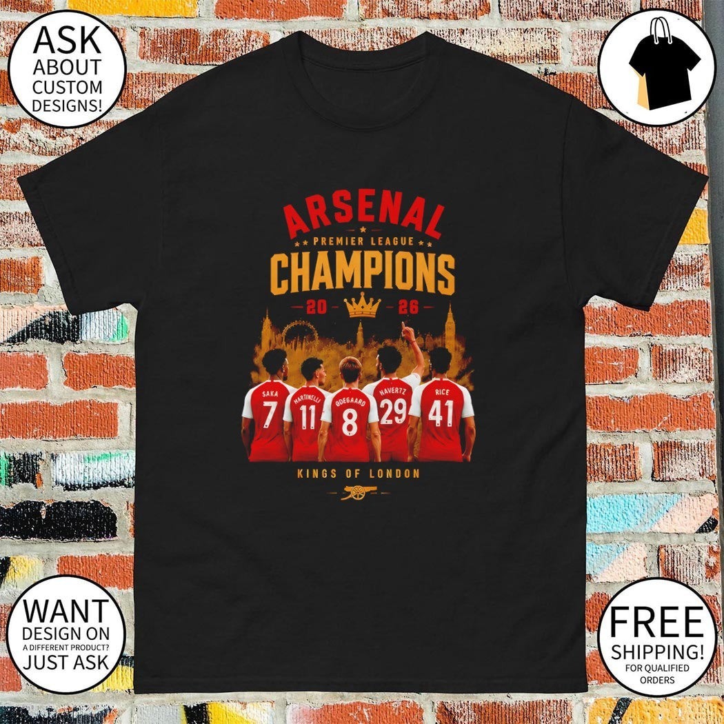 Arsenal FC Kings of London Soccer Champions 2026 shirt