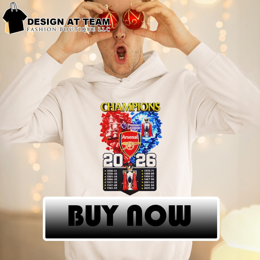 Arsenal FC Premier League 2026 Champions Lover shirt