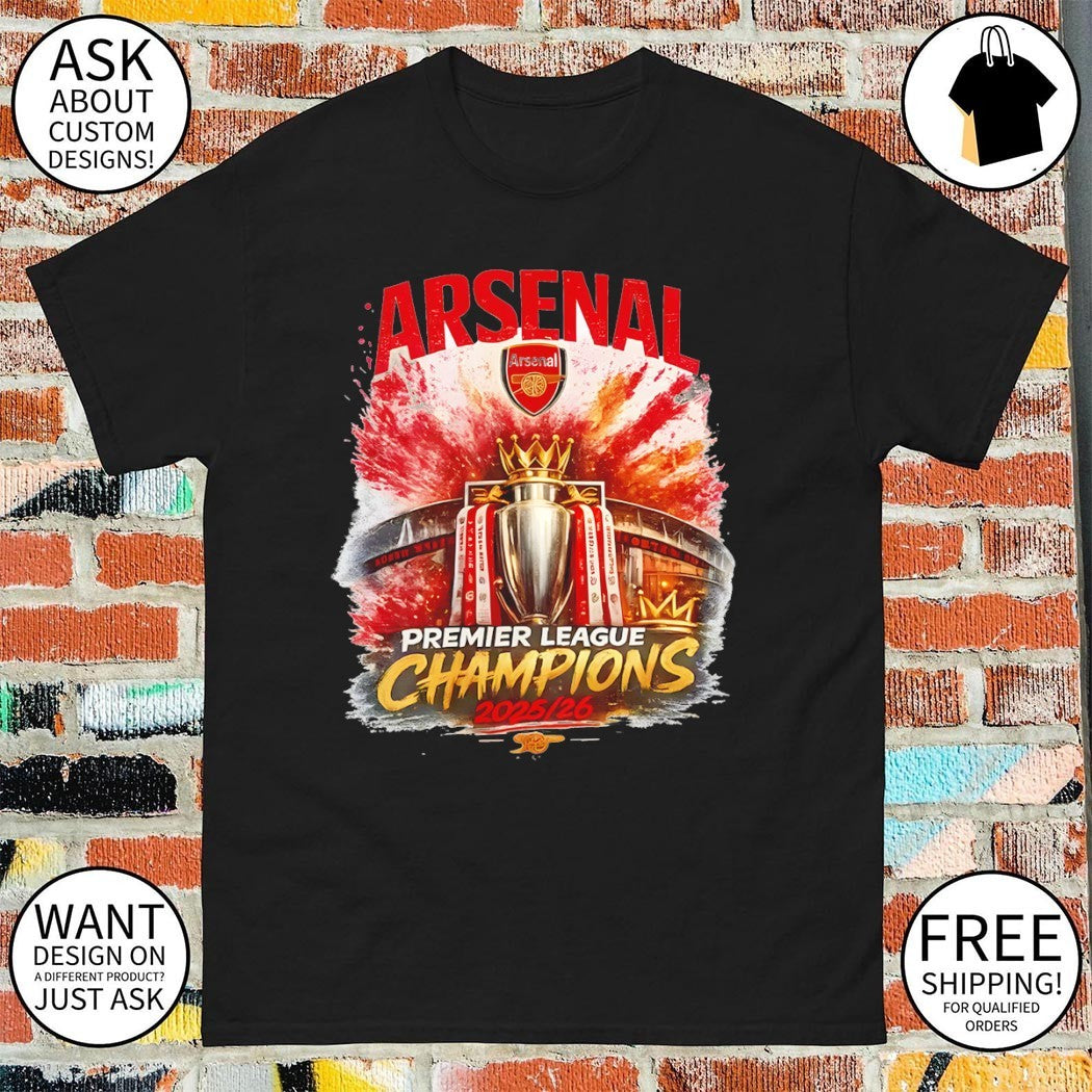 Arsenal FC Premier League Champions 2025 26 Cup shirt