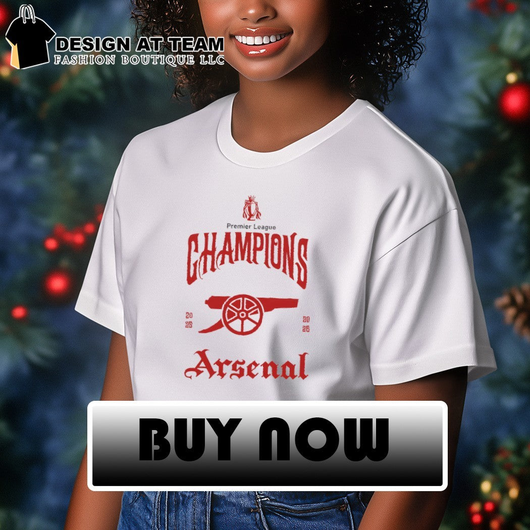 Arsenal FC Premier League Champions 2025 26 North London Forever shirt