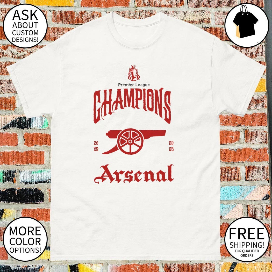 Arsenal FC Premier League Champions 2025 26 North London Forever shirt