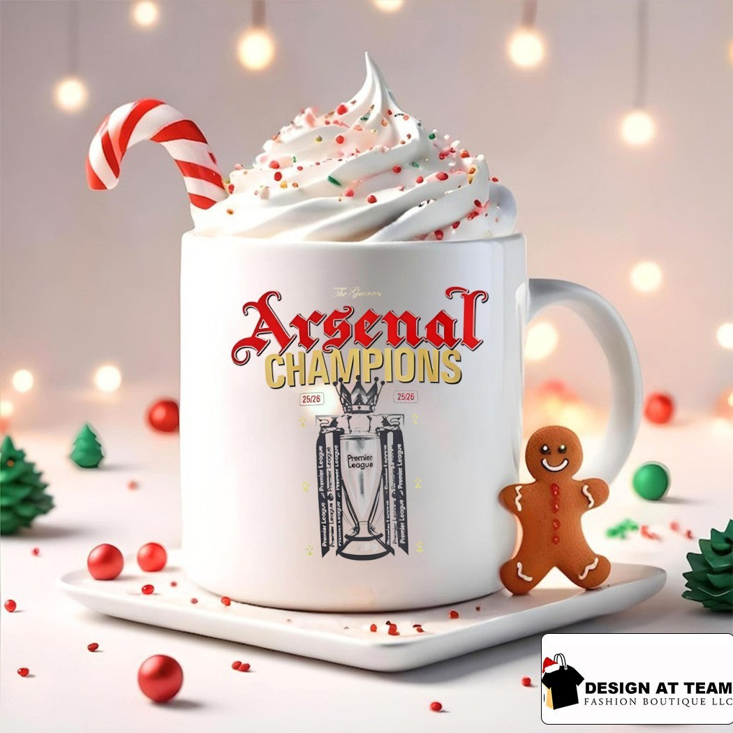 Arsenal FC Premier League Champions 25 26 Cup shirt