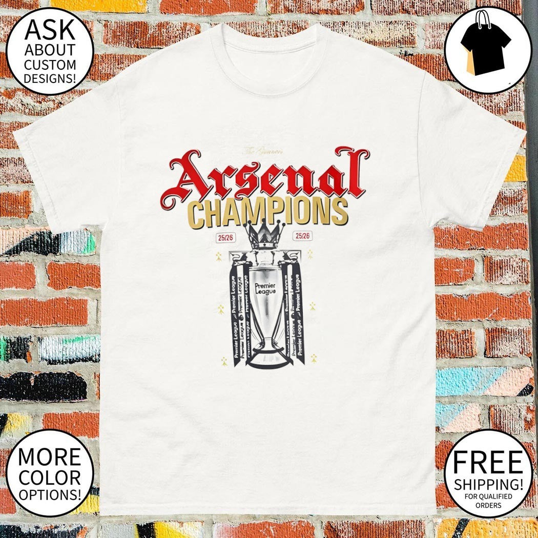 Arsenal FC Premier League Champions 25 26 Cup shirt