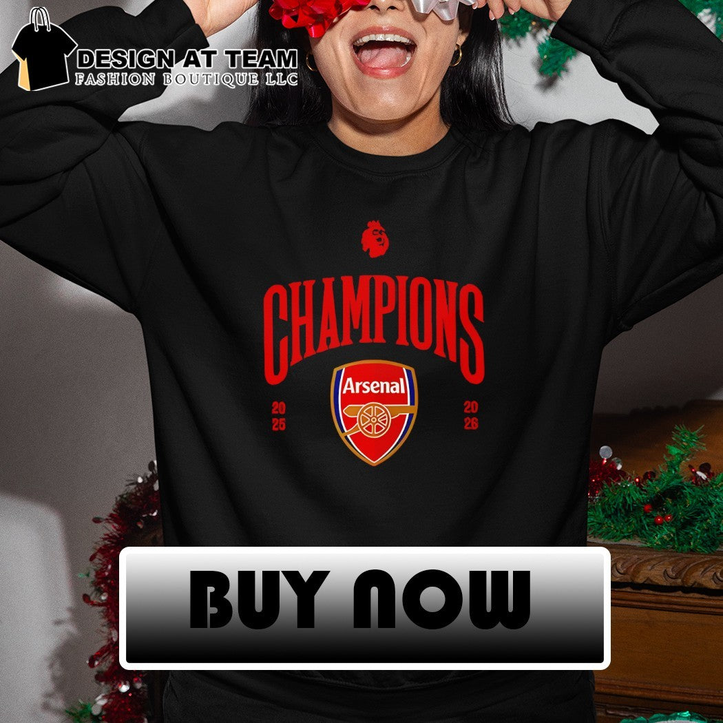 Arsenal FC Premier League Champions 25 26 logo shirt