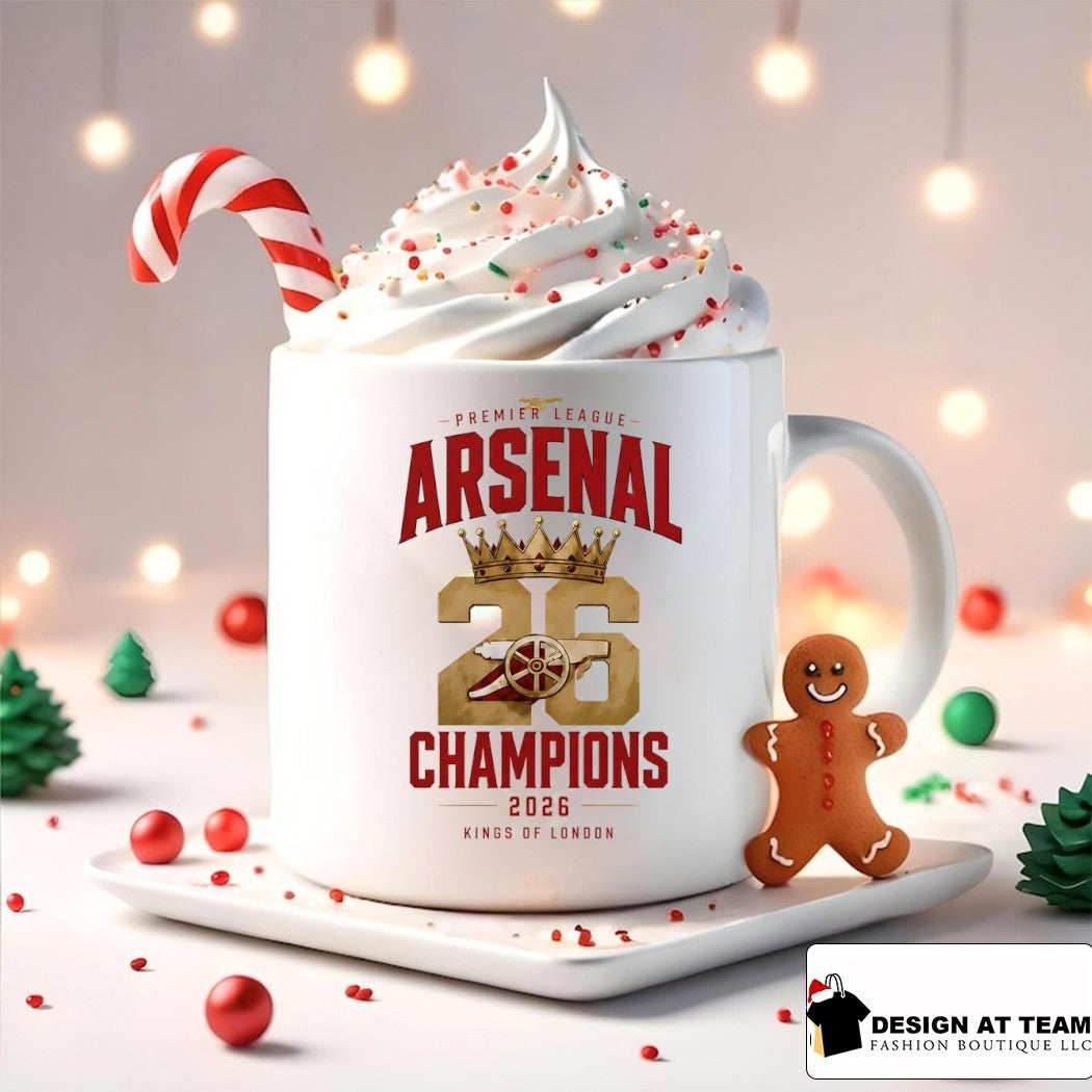 Arsenal FC Premier League Champions Kings of London 2026 shirt