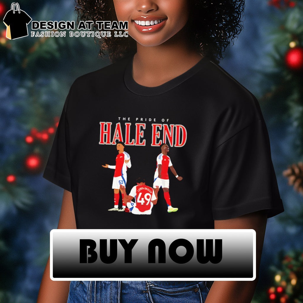 Arsenal FC The Pride of Hale End Saka Nwaneri and Lewis-Skelly shirt