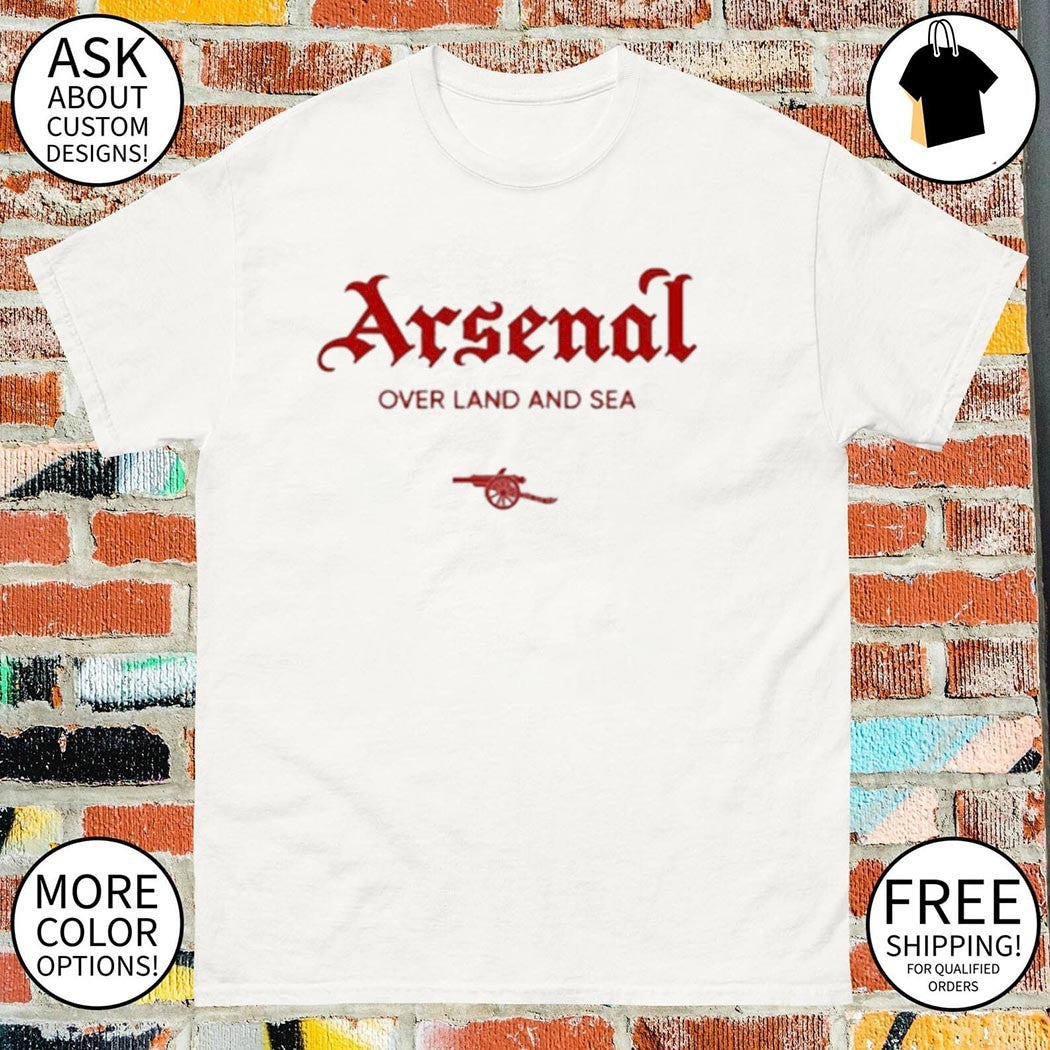 Arsenal FC over land and sea shirt