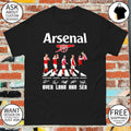 Arsenal Football Club Over Land And Sea Abbey Road signatures shirt