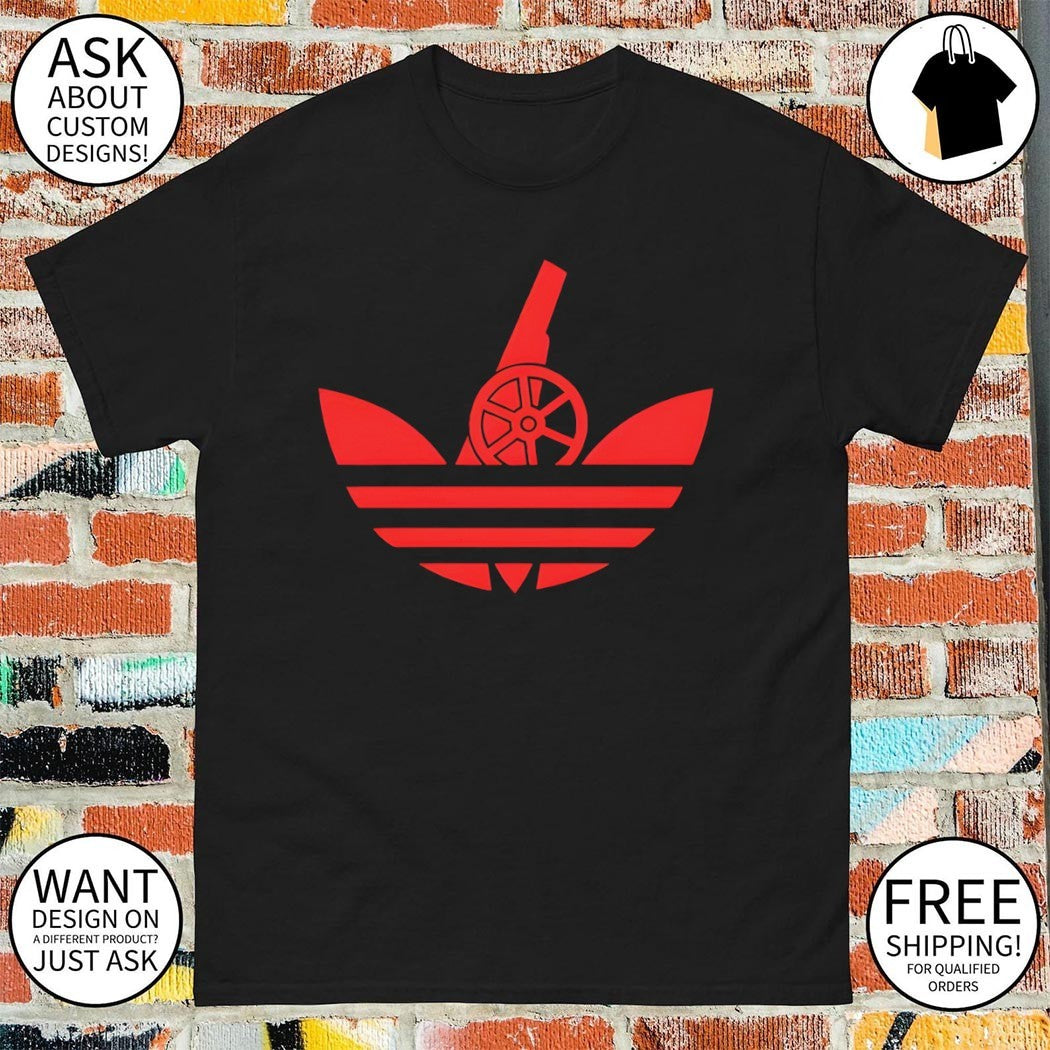 Arsenal Gunners parody logo shirt