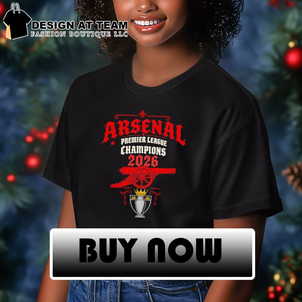 Arsenal Premier League Champions 2025 26 Gunners Trophy Winner shirt