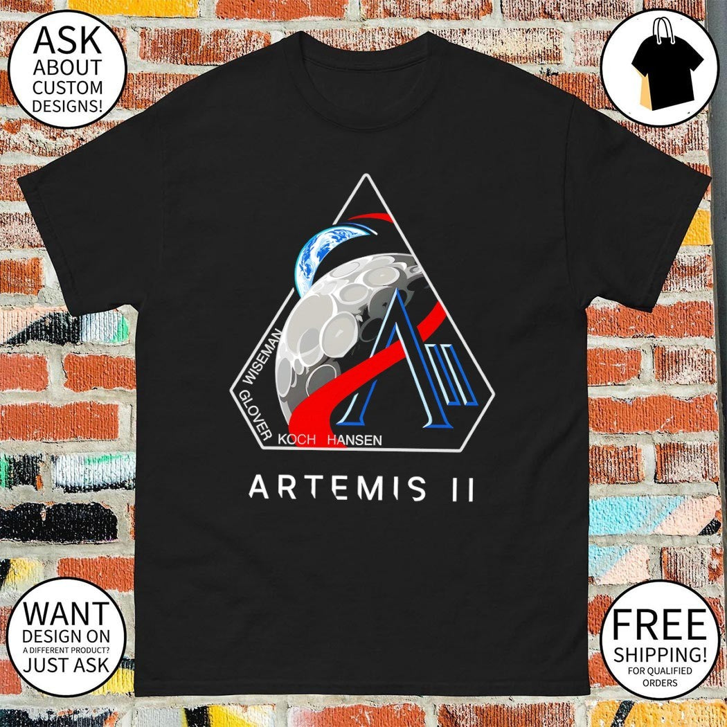 Artemis II Mission Nasa Glover Wiseman Koch Hansen 2026 shirt