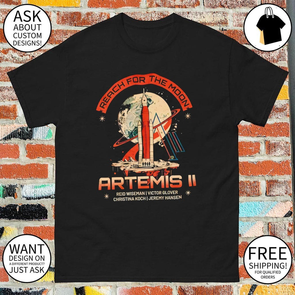 Artemis II Mission Nasa Space Exploration Reach for the Moon reid wiseman I victor glover shirt
