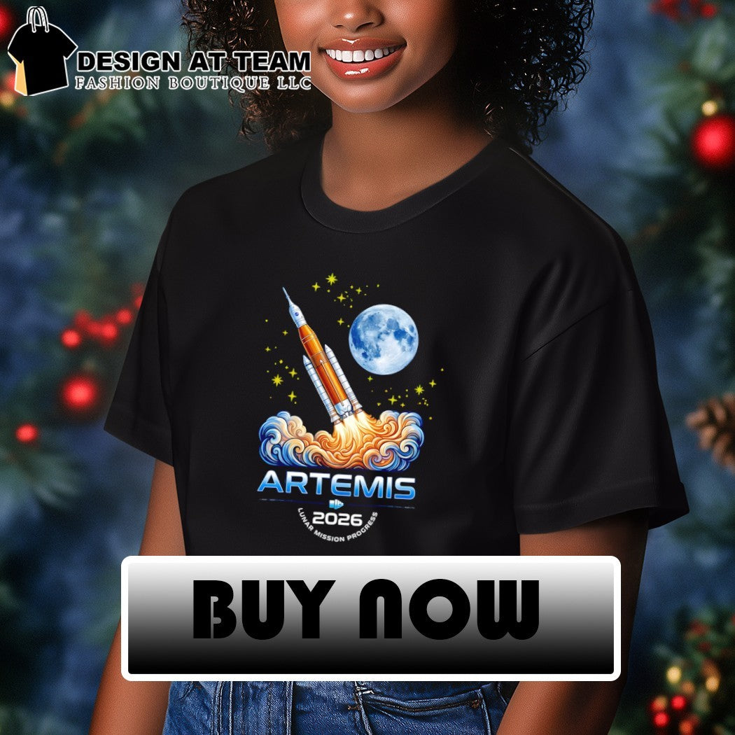 Artemis II Moon Mission 2026 Rocket Launch NASA Space Program shirt