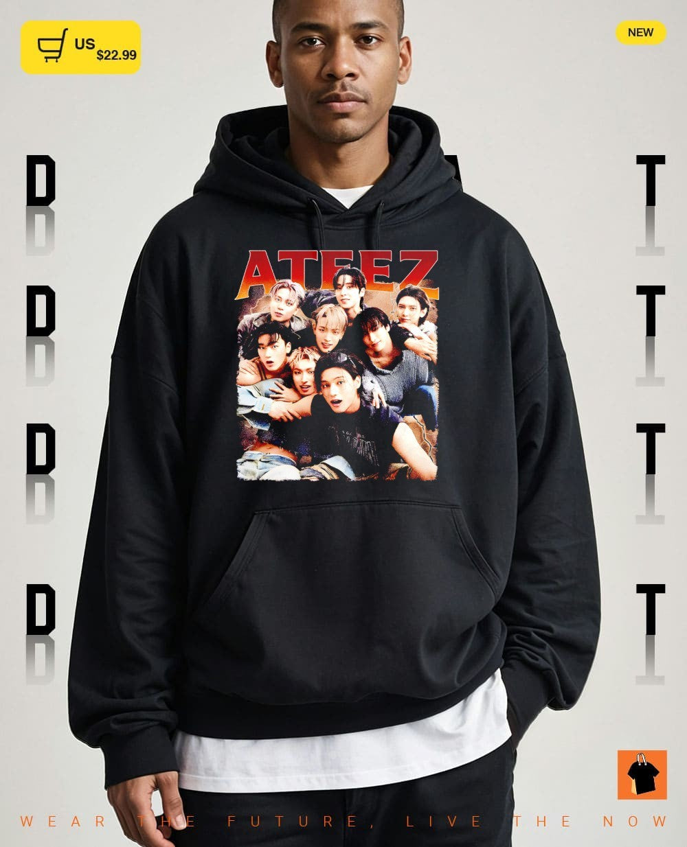 Ateez Kpop merchandise graphic shirt