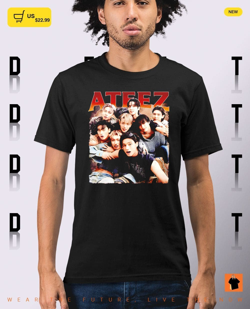 Ateez Kpop merchandise graphic shirt