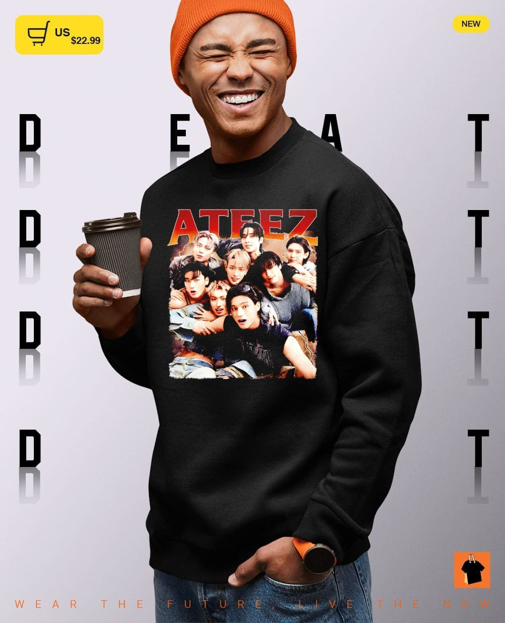 Ateez Kpop merchandise graphic shirt