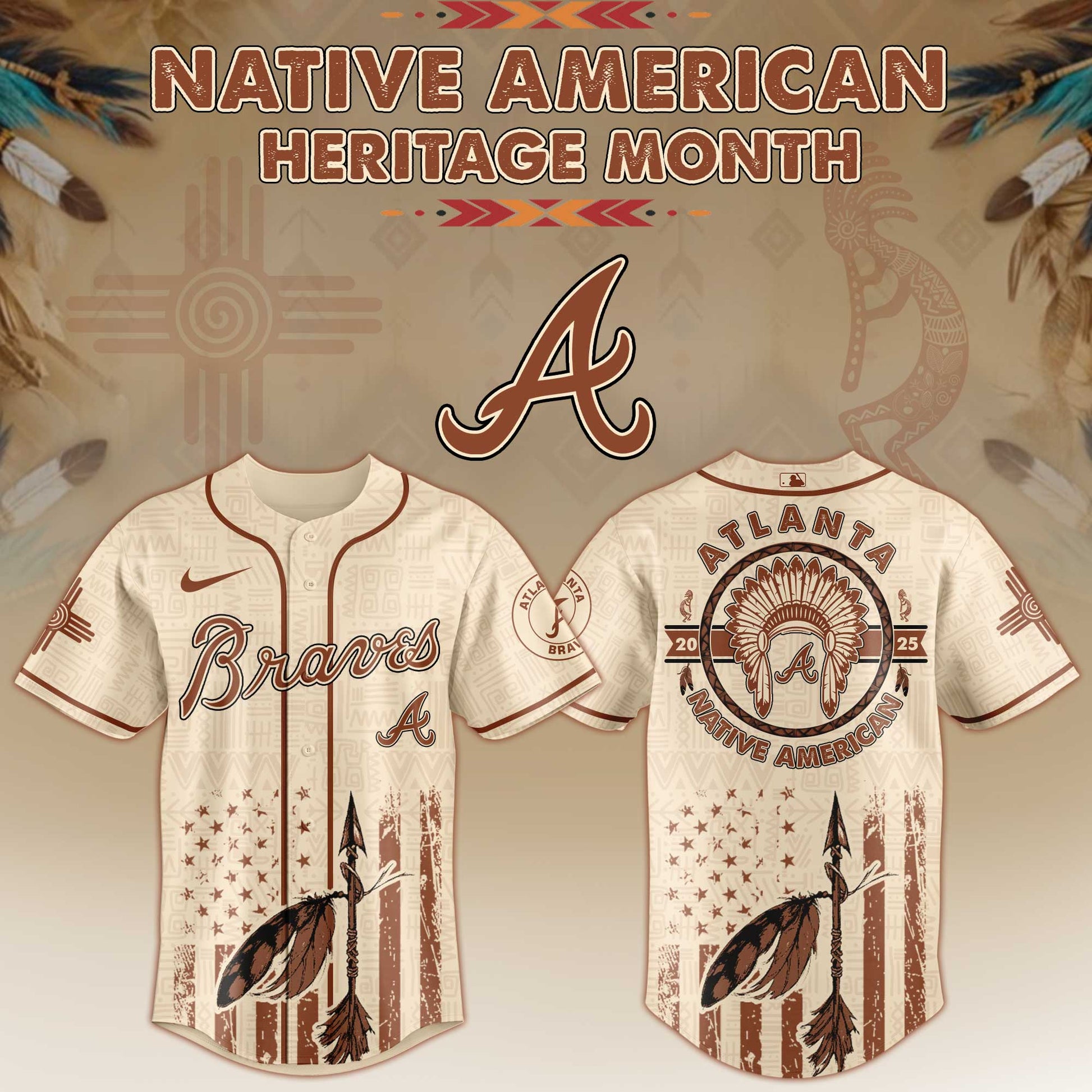 Atlanta Braves Native American Heritage Month Jersey 2025