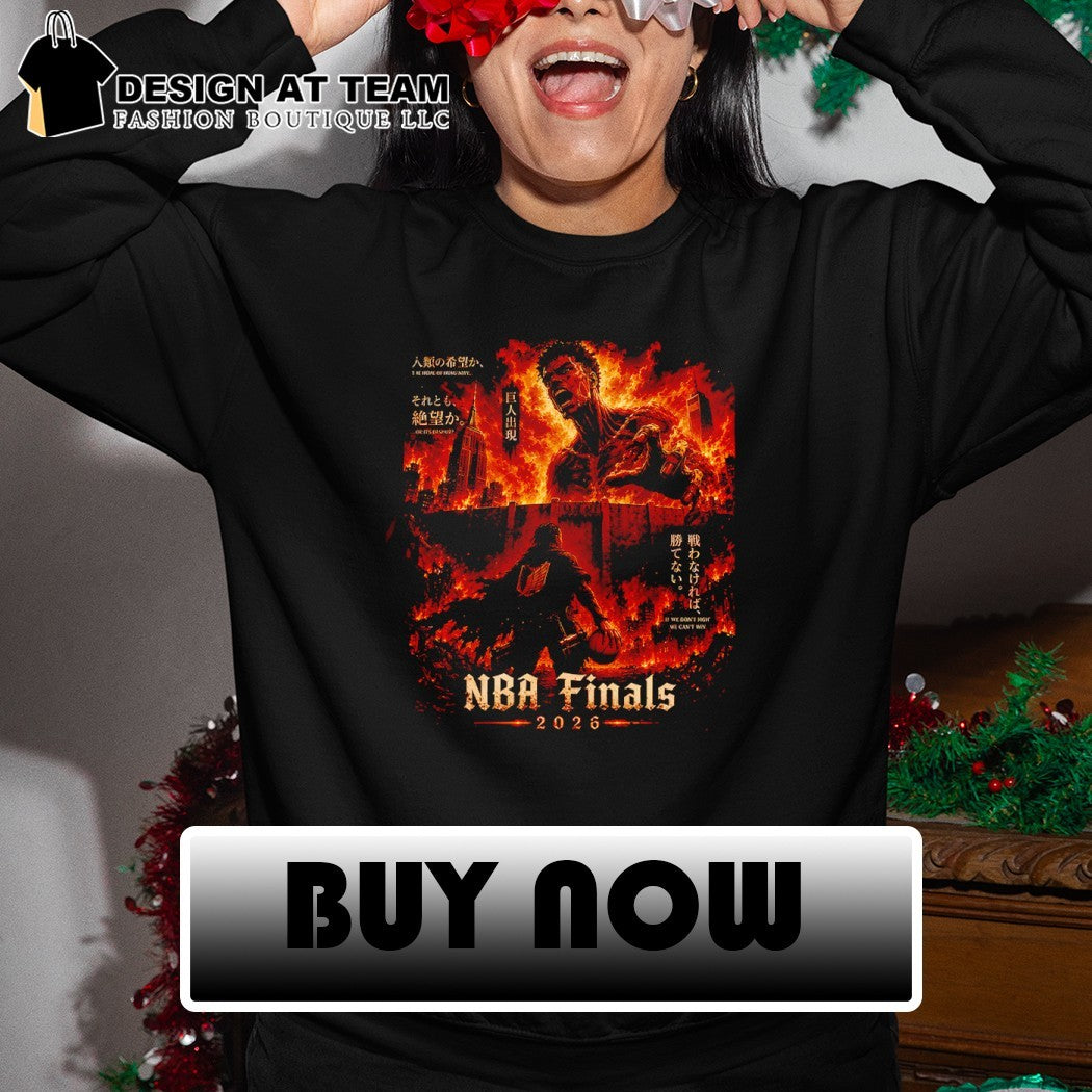 Attack on Titan NBA Finals 2026 Knicks vs Spurs Jalen Brunson Wemby shirt