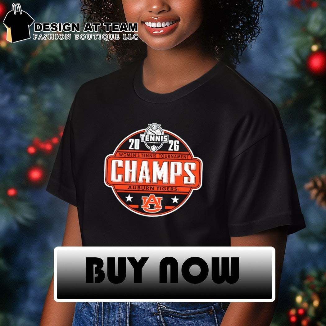 Auburn Tigers 2026 SEC Women’s Tennis Tournament Champions shirt