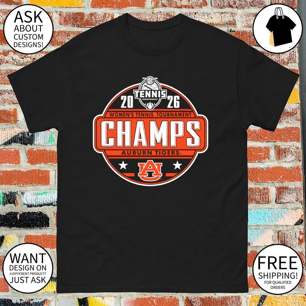 Auburn Tigers 2026 SEC Women’s Tennis Tournament Champions shirt