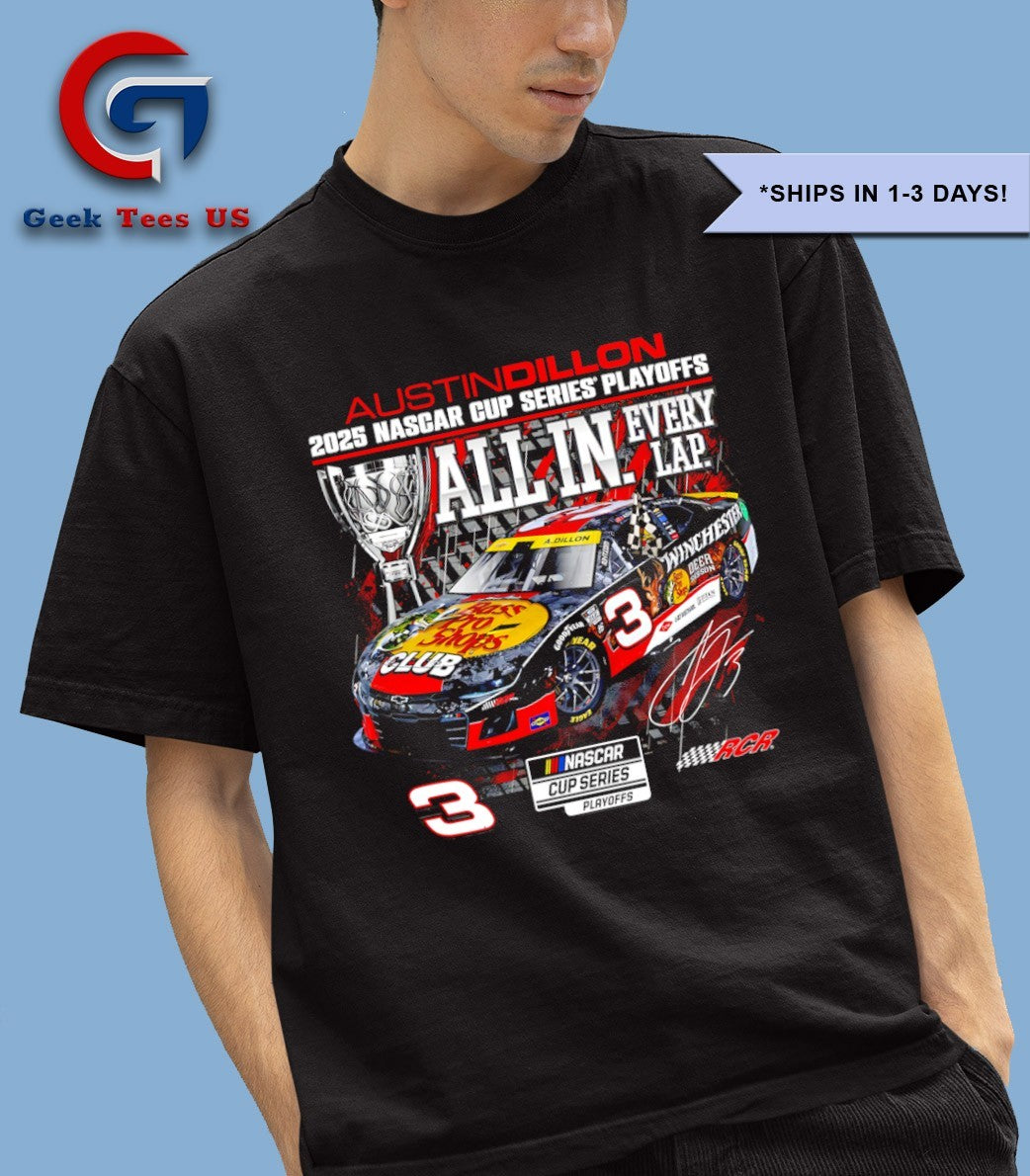 Austin Dillon 2025 NASCAR Cup Series Playoffs signature shirt
