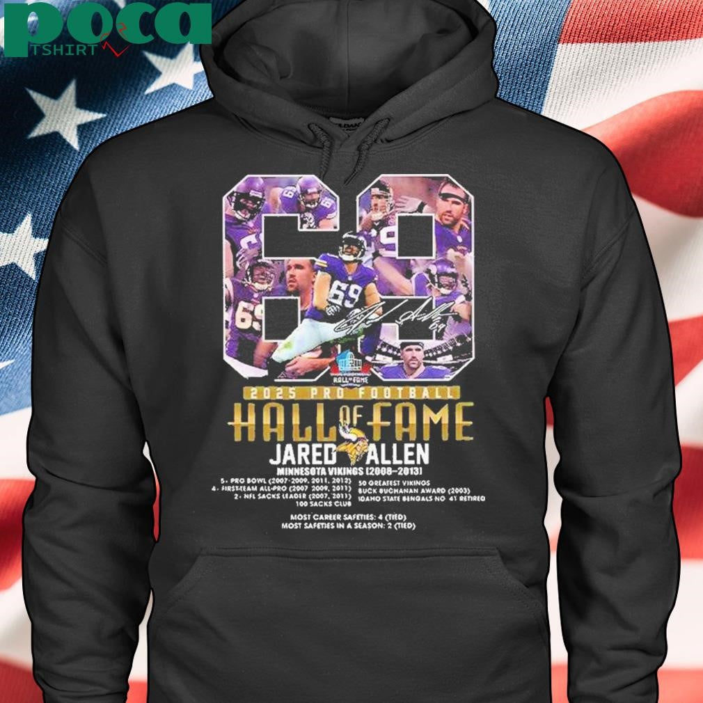 Authorized 2025 Pro Football Hall Of Fame Jared Allen Shirt
