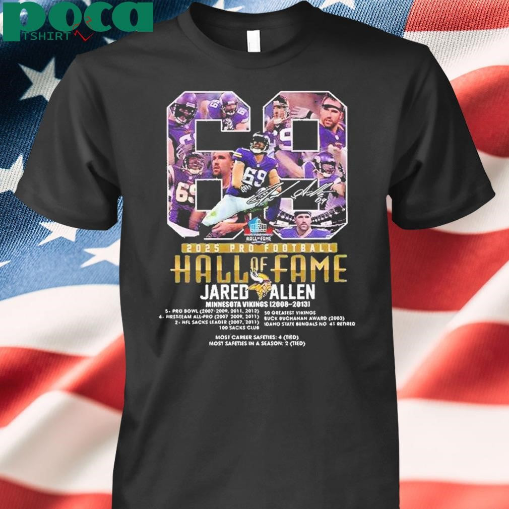 Authorized 2025 Pro Football Hall Of Fame Jared Allen Shirt