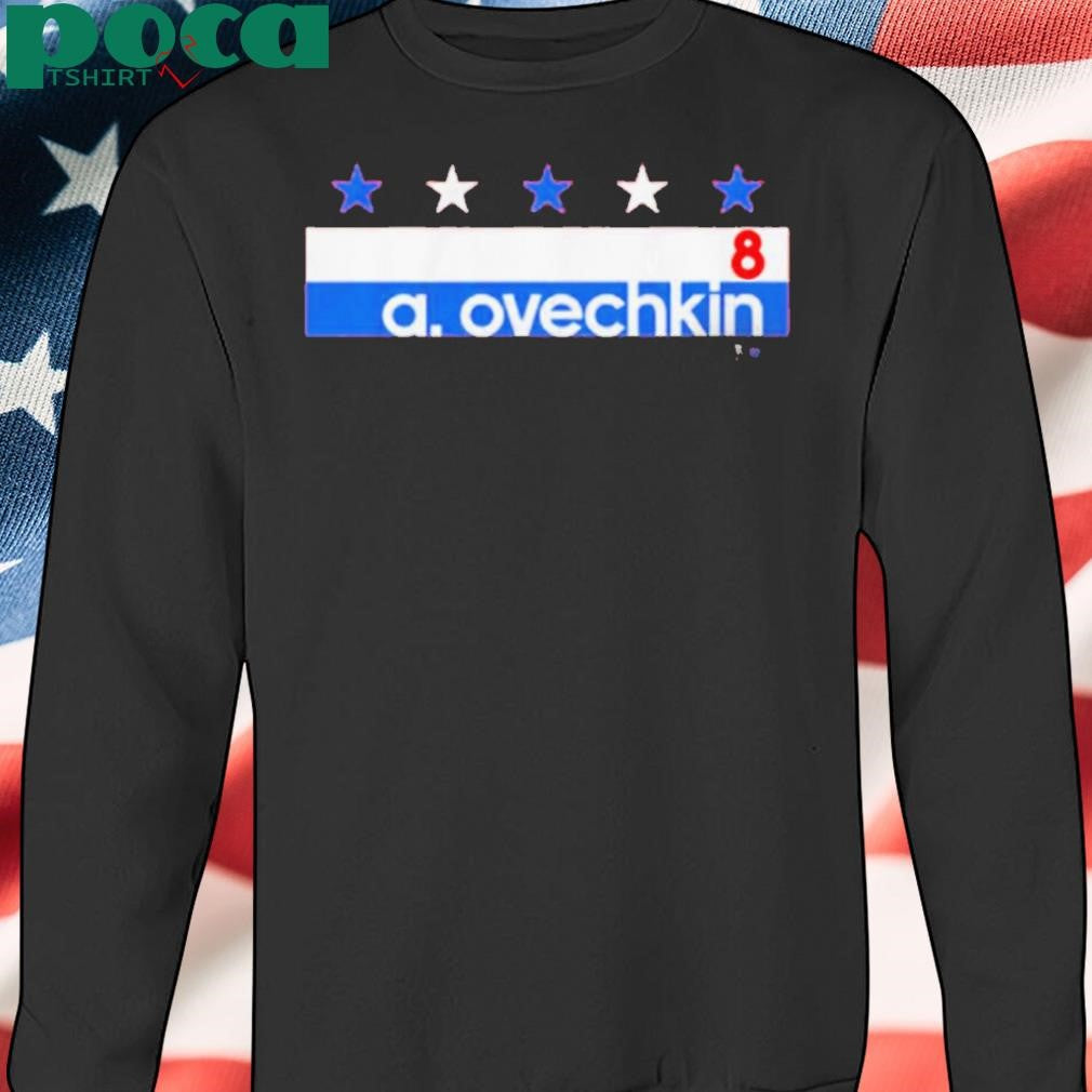 Authorized ALEXANDER OVECHKIN NAME NUMBER STRIPE T-SHIRT