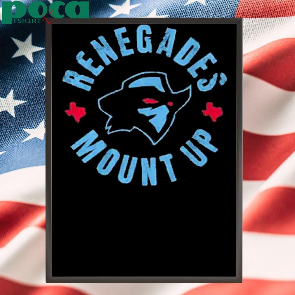 Authorized ARLINGTON RENEGADES UFL RENEGADES MOUNT UP T-SHIRT