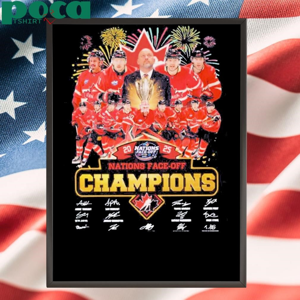 Authorized Canada Nations Face-off Champions 2025 T-shirt