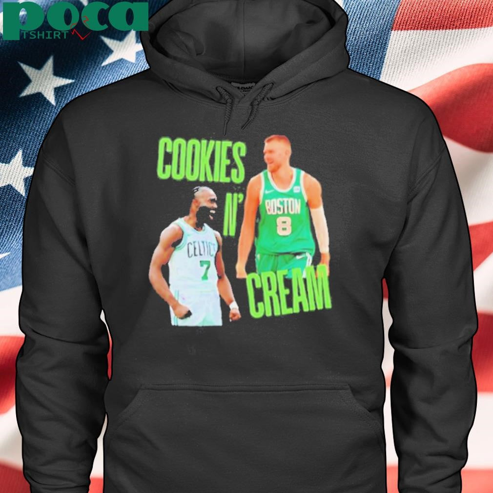 Authorized Cookies and Cream Jaylen Brown and Kristaps Porzingis Boston Celtics shirt