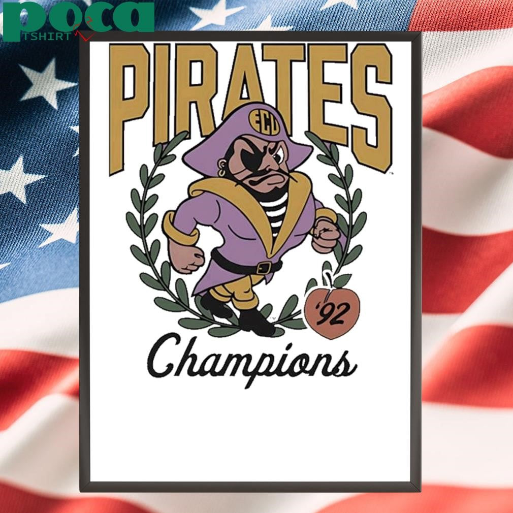 Authorized East Carolina Pirates Ecu Football 92 Champs Vintage Shirt