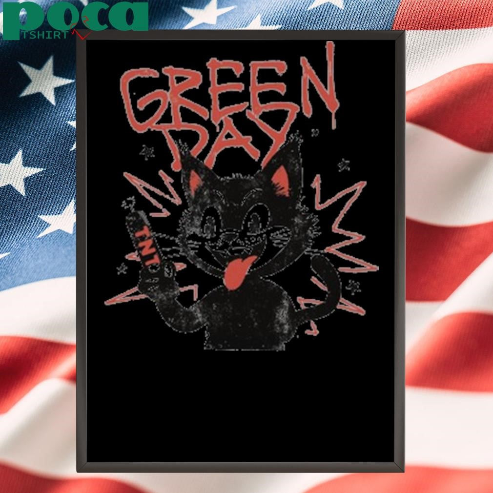Authorized Green Day Tour 2025 Cat Shirt