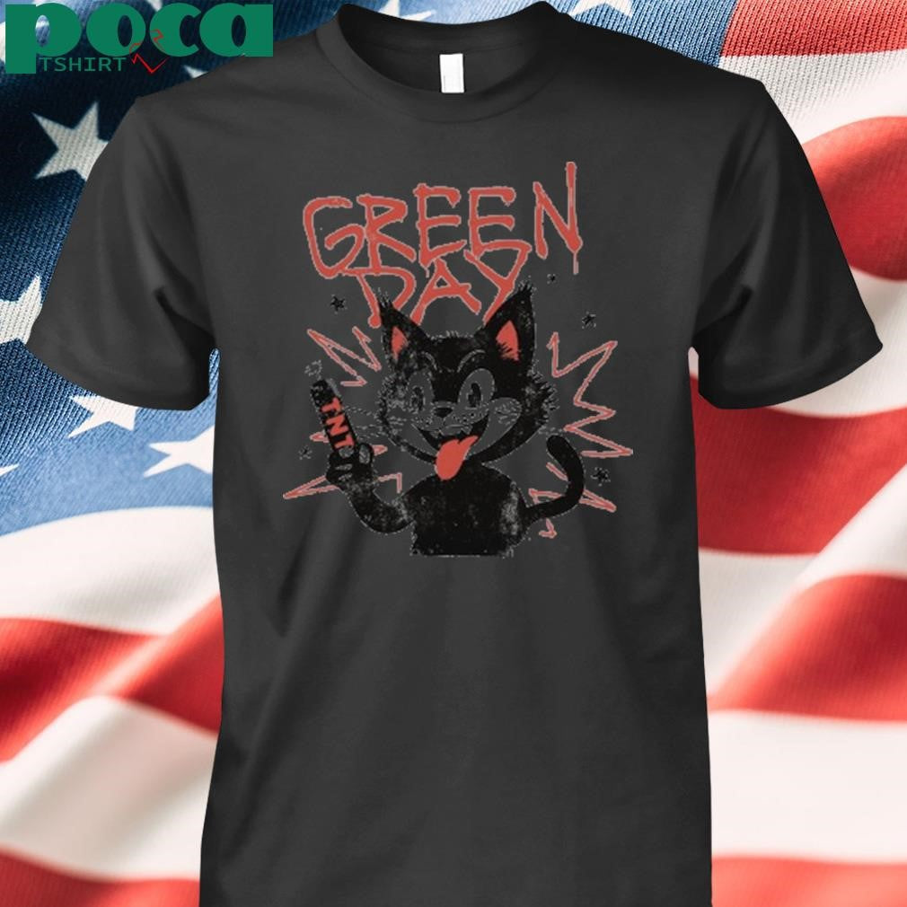 Authorized Green Day Tour 2025 Cat Shirt