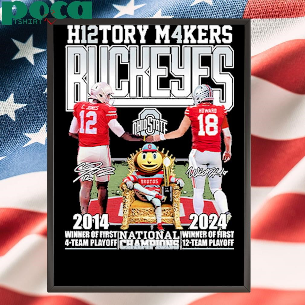 Authorized H12tory M4kers Buckeyes National Champs Two-Sided Shirt