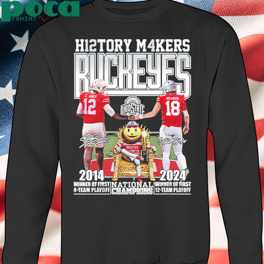 Authorized H12tory M4kers Buckeyes National Champs Two-Sided Shirt