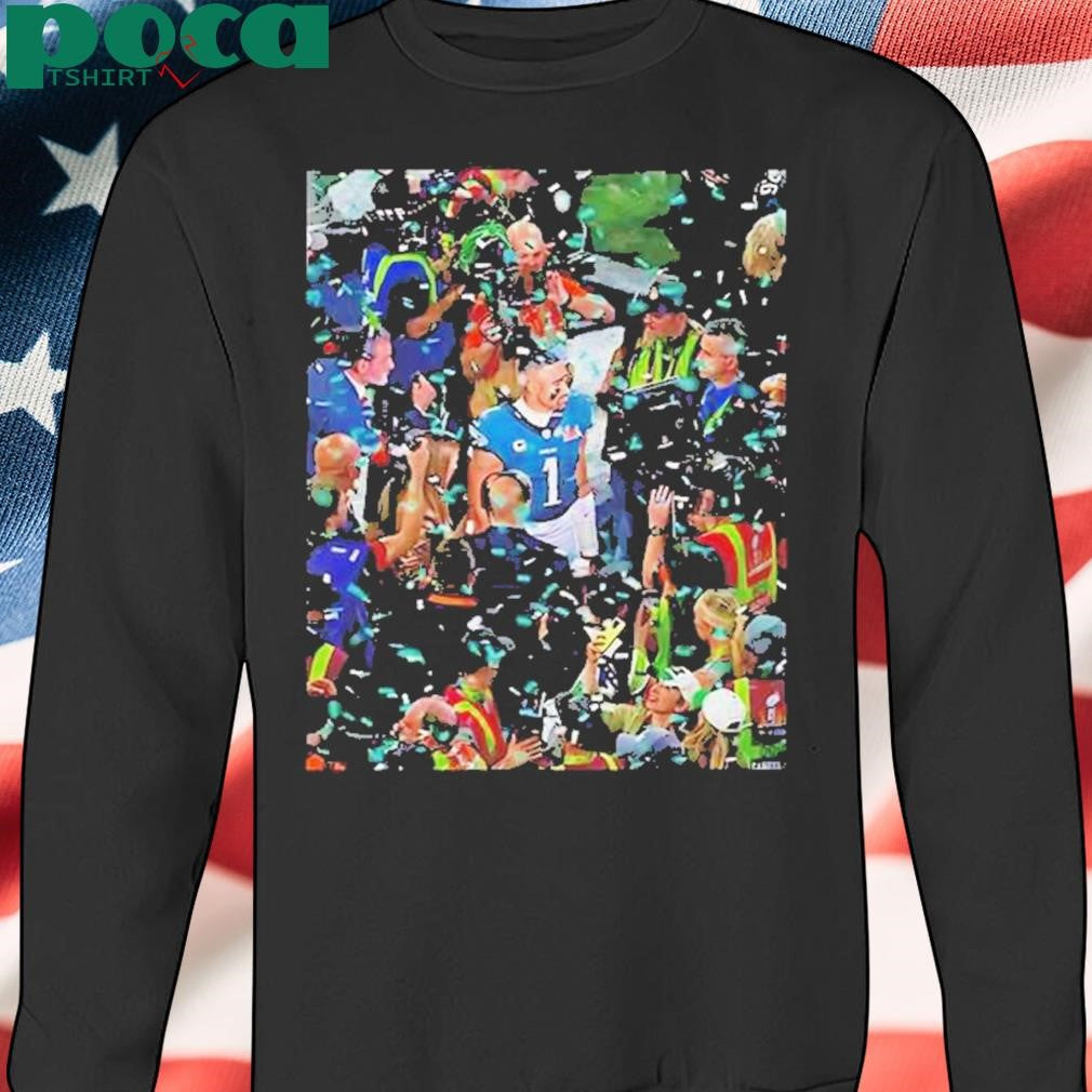 Authorized Jalen Hurts Lost In The Confetti Philadelphia Shirt