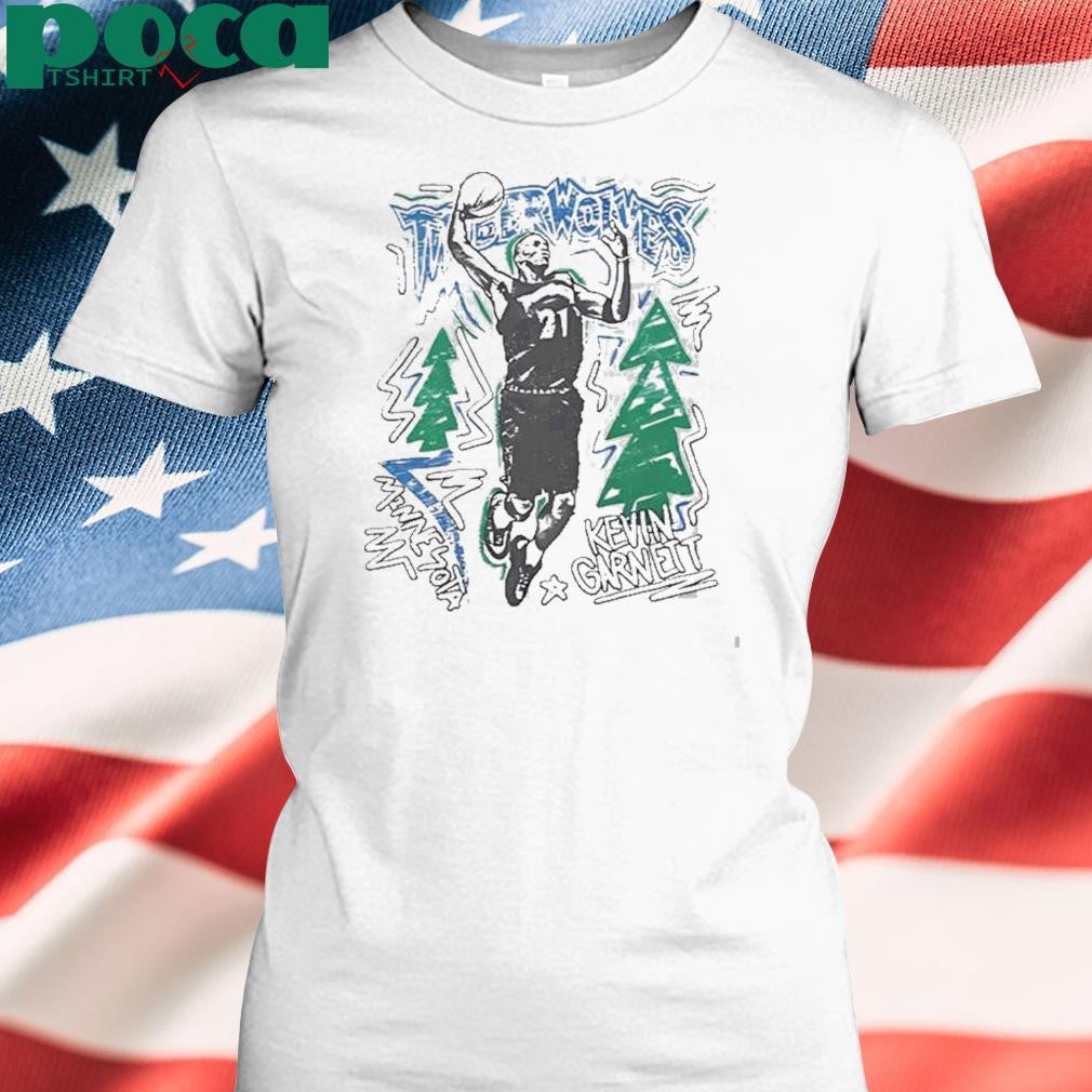 Authorized Kevin Garnett Minnesota Timberwolves Hardwood Classics Chalked Up Shirt