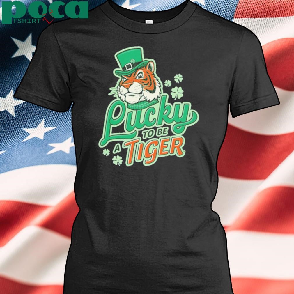 Authorized Lucky to Be a Tiger Saint Patrick’s Day Tiger Town Graphics t shirt