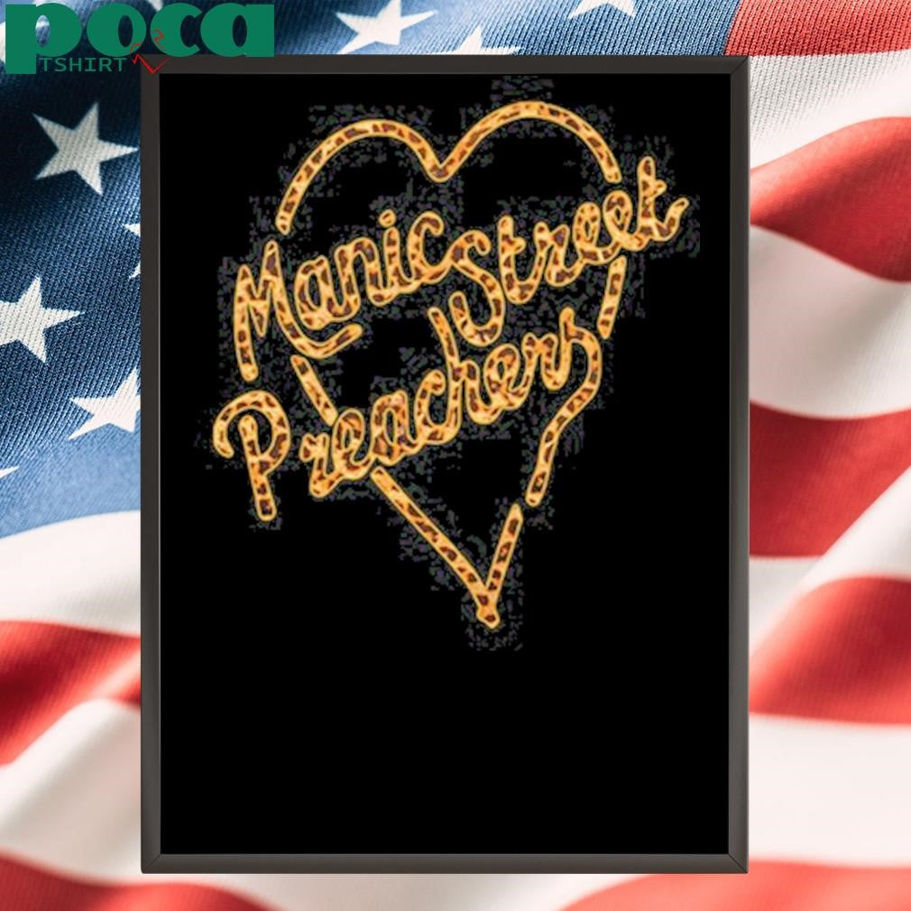 Authorized Manics Manic Street Preachers Stay Beautiful Leopard shirt